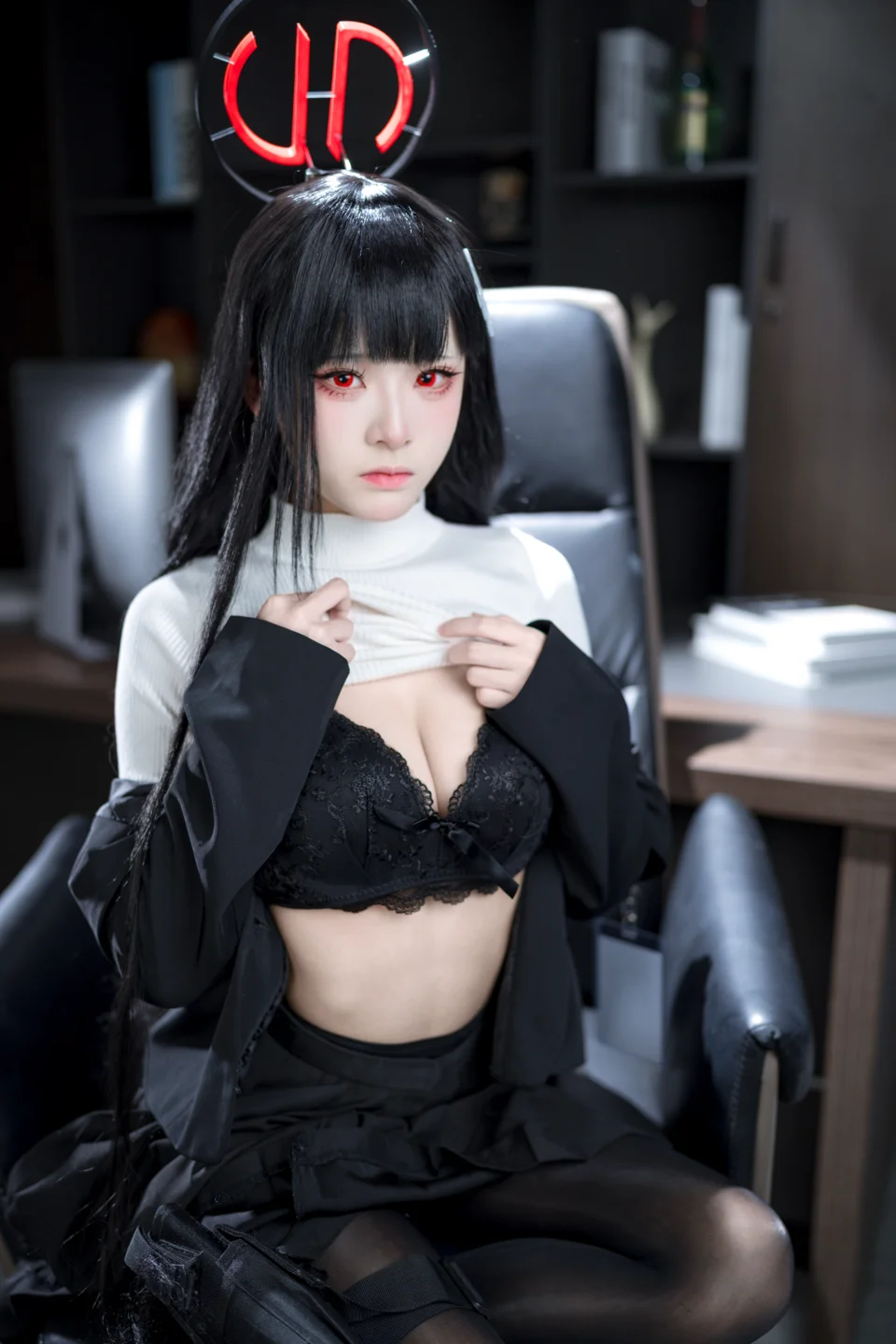 九柒喵 - No.026 蔚蓝档案 调月莉音 [64P-1.4GB] tg@simisebaisi 【丝足阁】057.webp